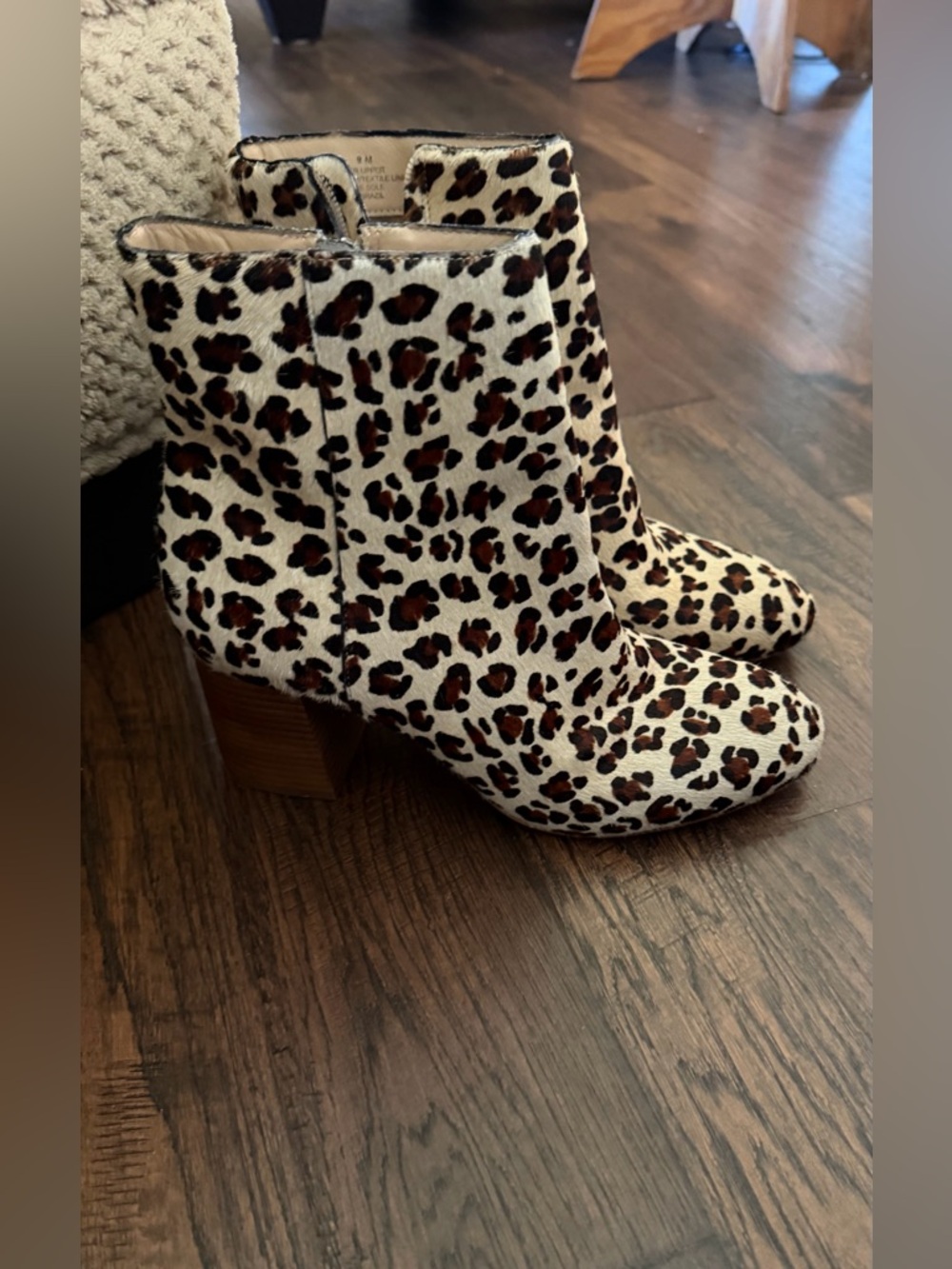 Leopard Print calf hair Women's Ankle Boots -by Able from Anthropologie